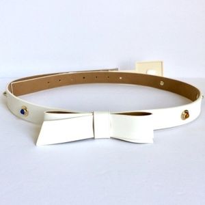 NWT ❗️ Kate Spade Studded White Bow Belt